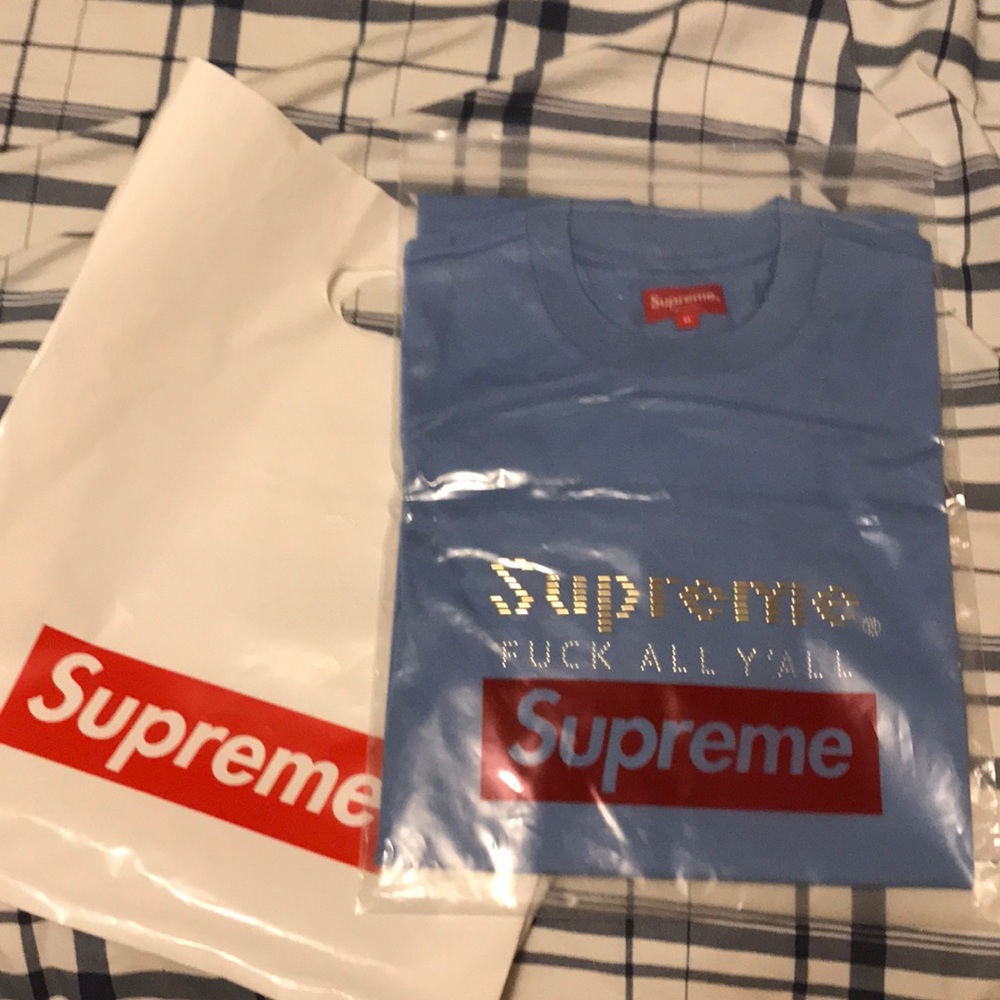 supreme columbia blue t-shirt